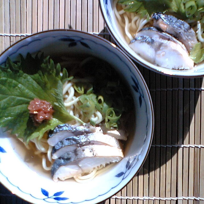 あっさり鯖ラーメン　”ほっ”とする旨味です